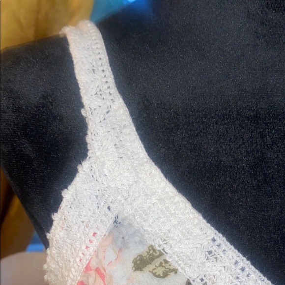 Vintage 90’s Floral White -crochet trim- cotton- Bohemian Maxi Dress - festival - Picture 6 of 15